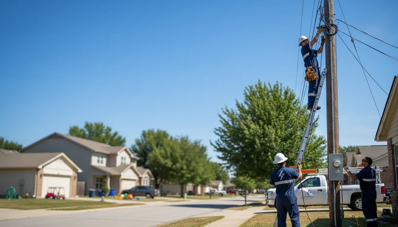 Residential electrician providing installation services in Bosque, NM